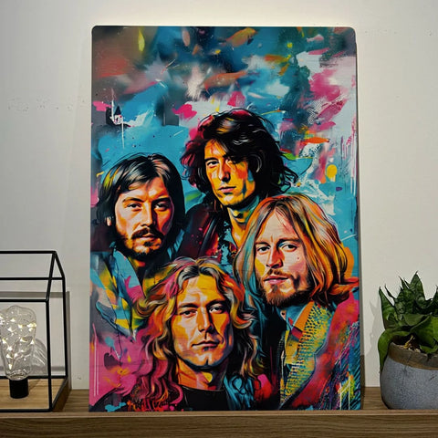 Quadro Decorativo - Colorfull Led Zeppelin