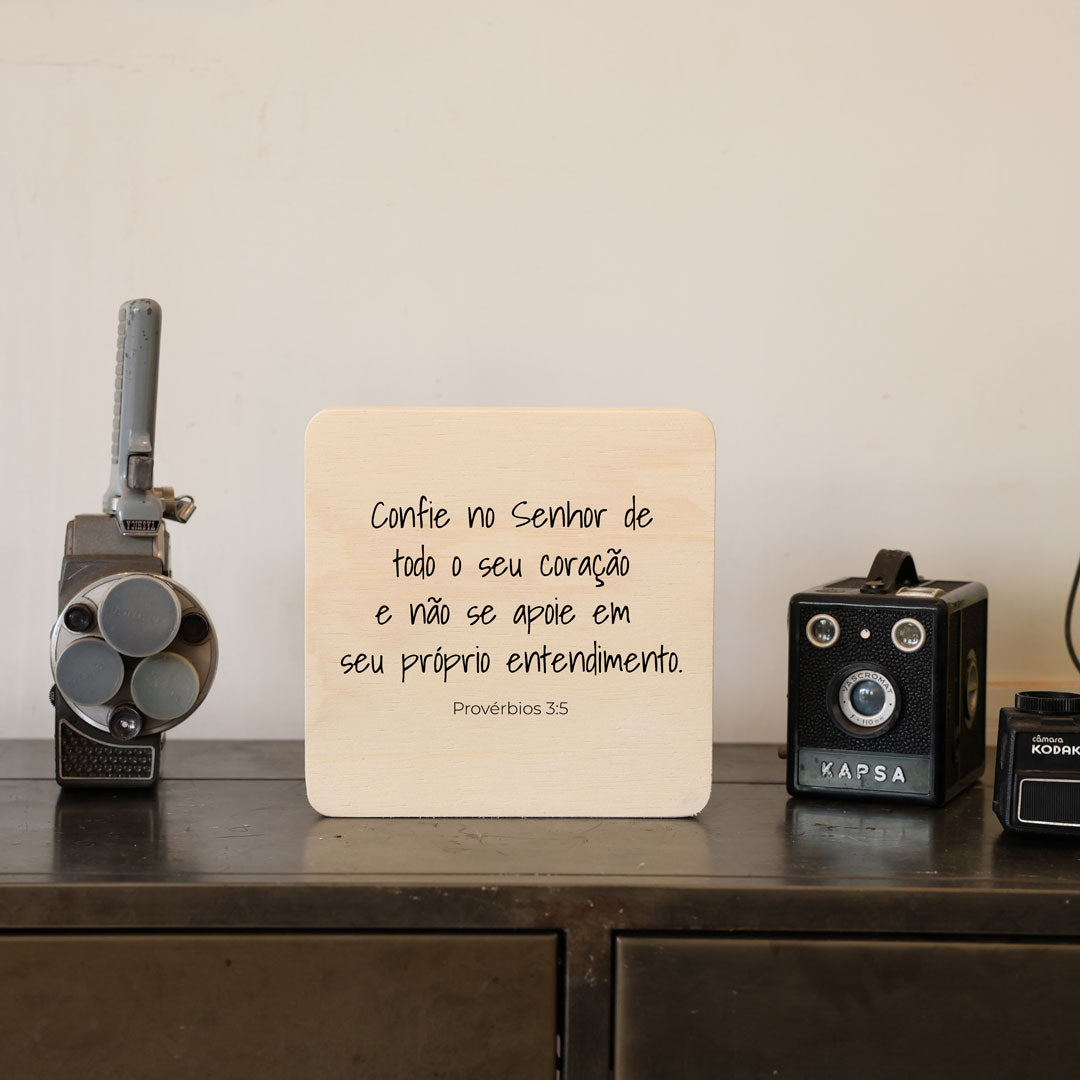 Quadro Decorativo  - Provérbios 3:5