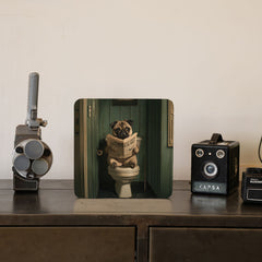 Quadro Decorativo  -  Pug no Vaso