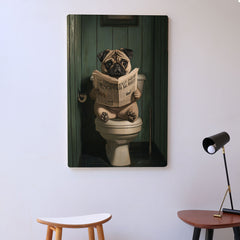 Quadro Decorativo  -  Pug no Vaso
