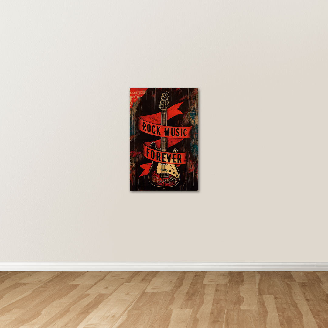 Placa Decorativa Rock Music