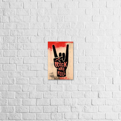 Placa Decorativa Rocknroll