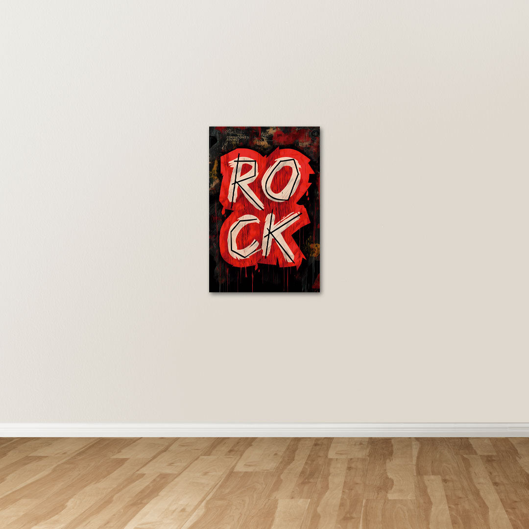 Placa Decorativa Rock