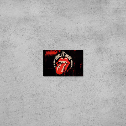 Placa Decorativa Rolling Stones