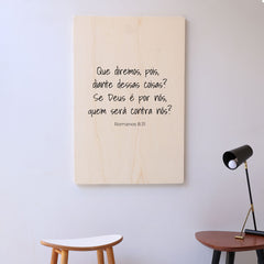 Quadro Decorativo  - Romanos 8:31