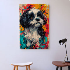 Quadro Decorativo  -   Shih Tzu Color
