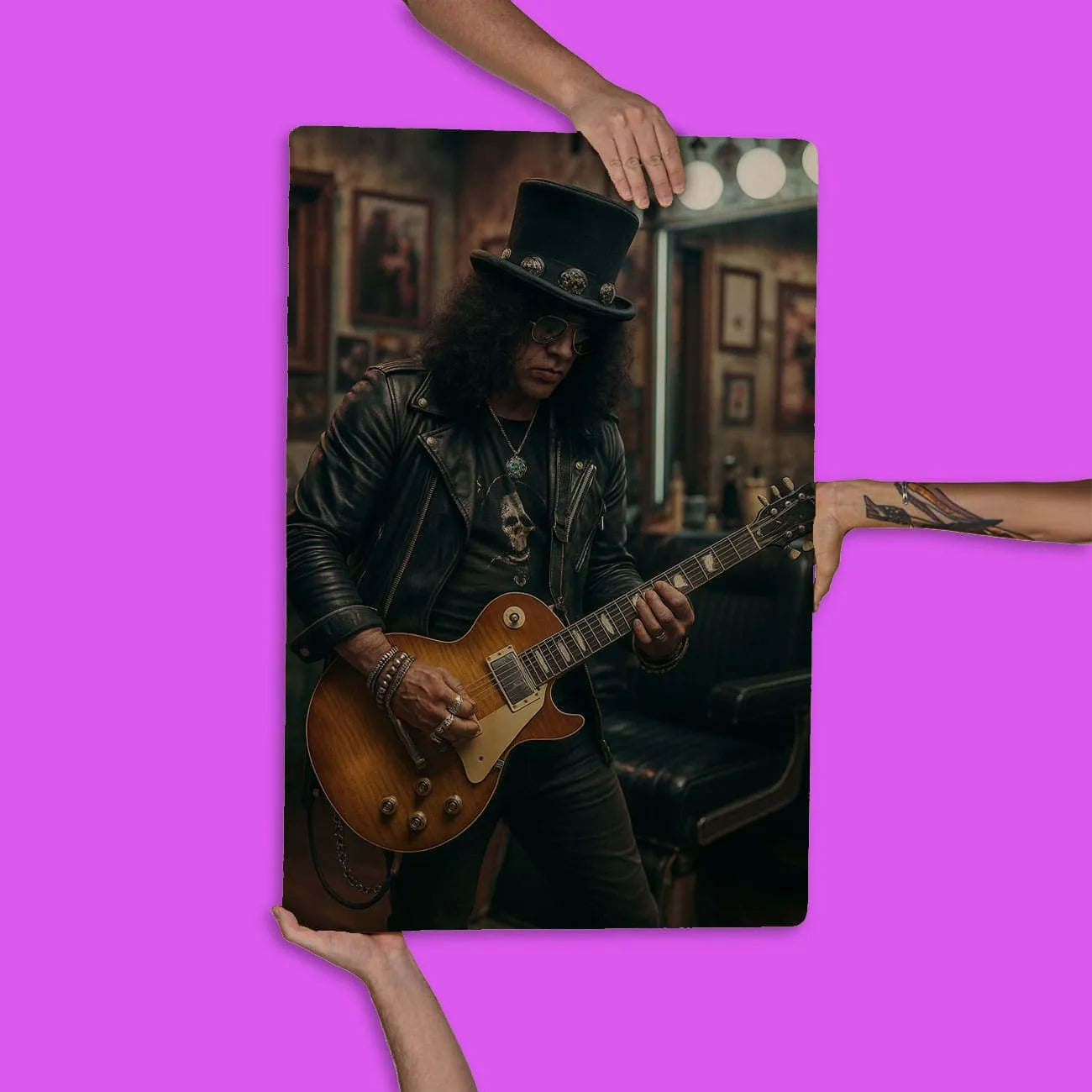 Quadro Decorativo Barbearia - Slash