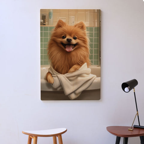 Quadro Decorativo  - Spitz na banheira