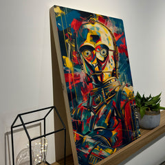 Quadro Decorativo - Star Wars C3PO 50 x 33 cm - Muralist Decor