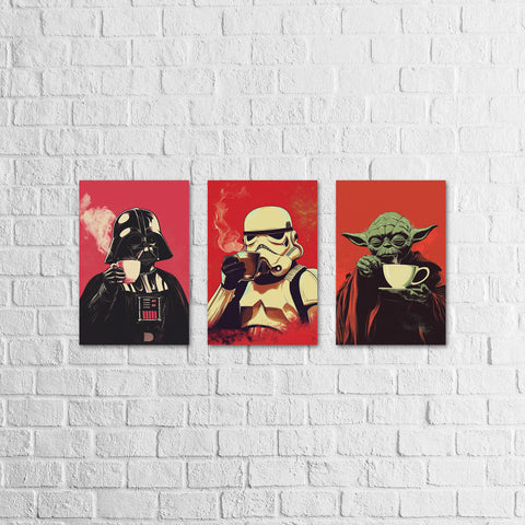 Placa Decorativa Trio Star Wars