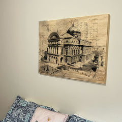 Quadro Decorativo - Teatro Amazonas 50 x 33 cm - Muralist Decor
