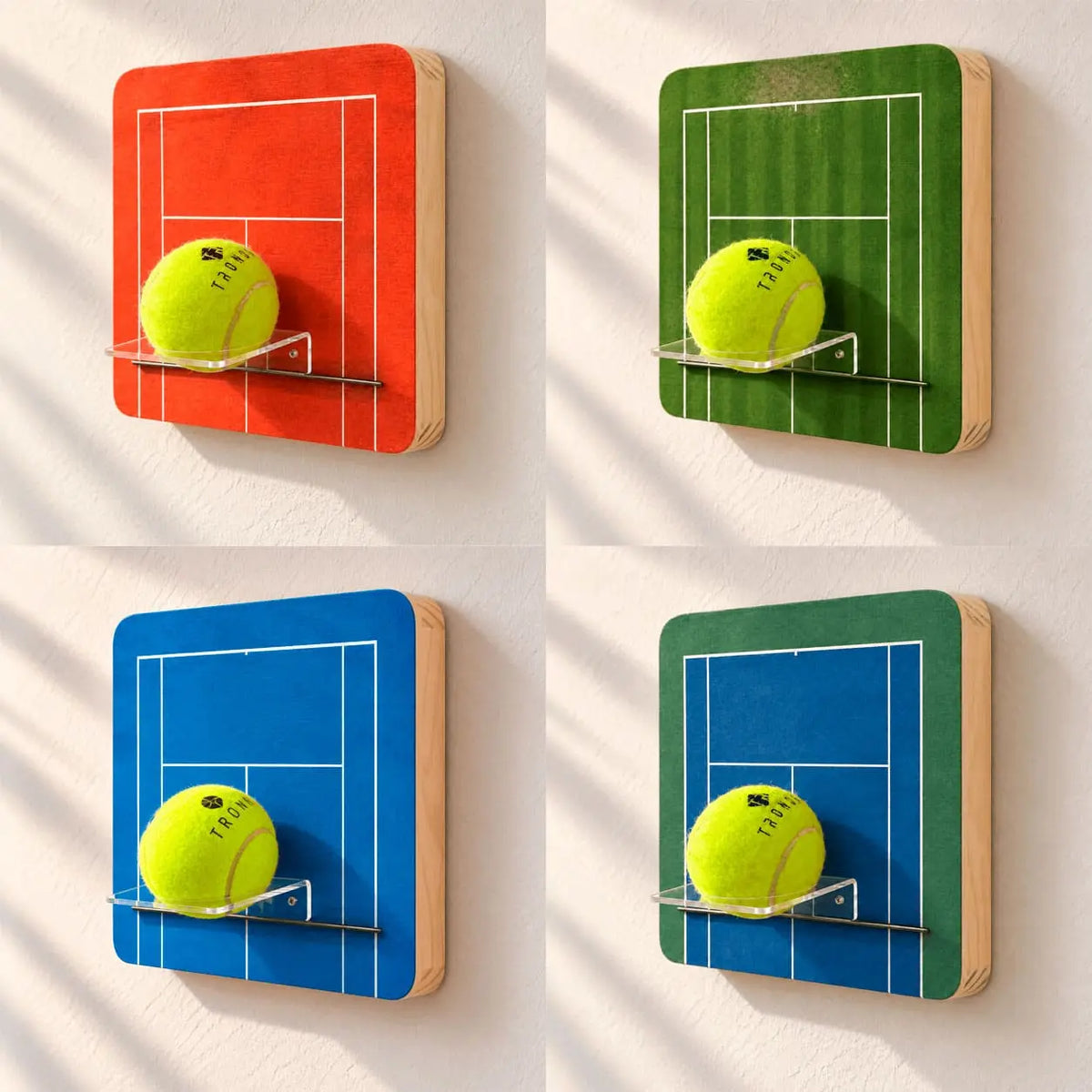 Quadro Porta Bolinha de Tênis - 20x20cm