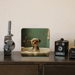 Quadro Decorativo  - Yorkshire no banho
