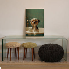 Quadro Decorativo  - Yorkshire no banho