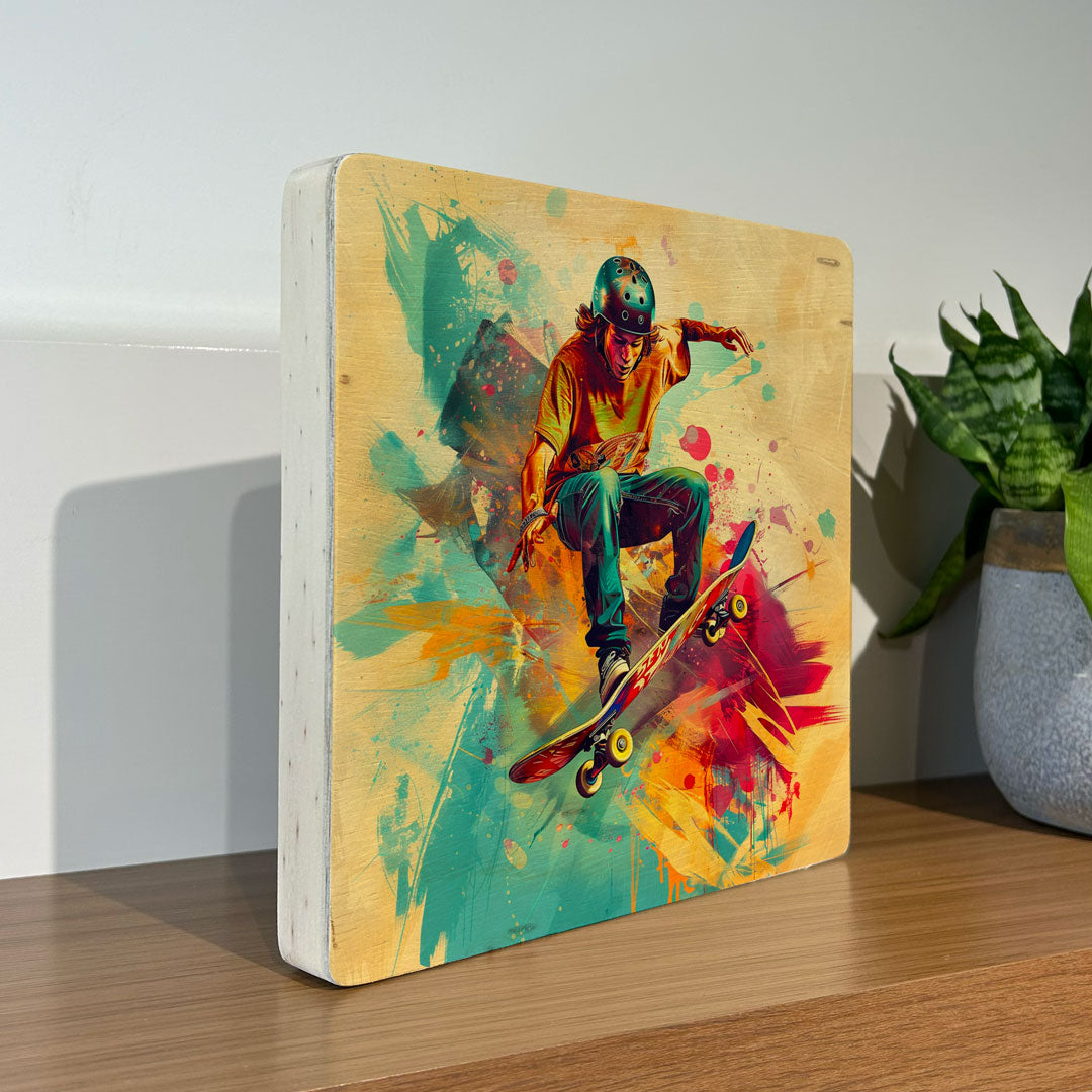 Quadro Decorativo - Tony Hawk 20 x 20 cm - Muralist Decor