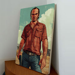 Quadro Decorativo - Trevor_Philips - GTA 50 x 33 cm - Muralist Decor