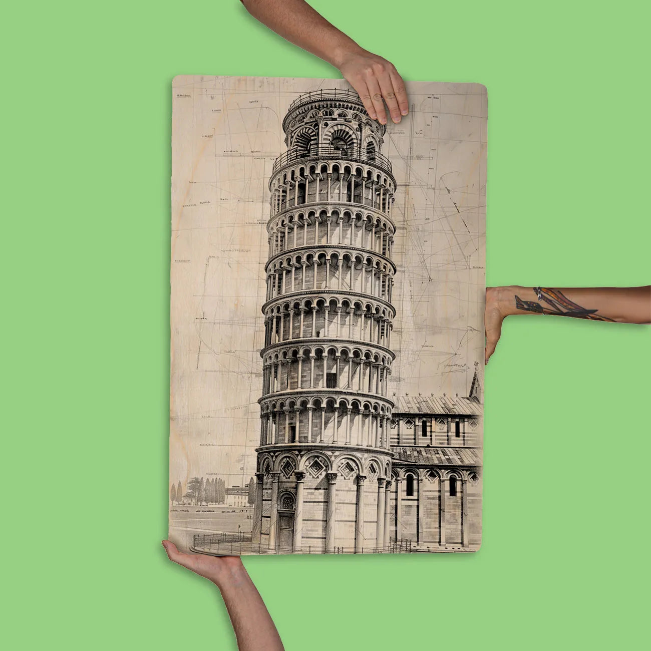 Quadro Decorativo -  Torre de Pisa