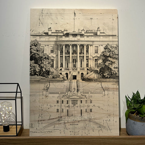 Quadro Decorativo - White House 50 x 33 cm - Muralist Decor