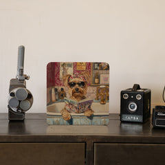 Quadro Decorativo  - Yorkshire na banheira